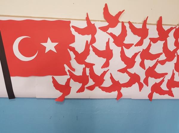 12 Mart İstiklal Marşı´nın Kabulü ve 18 Mart Çanakkale Şehitlerini Anma günleri için pano hazırladık